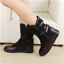 【爆款】温州女鞋批发真皮女靴内增高中筒靴单靴品牌时尚靴子厂家