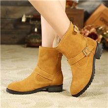 2013时尚女靴批发厂家真皮短靴直销圆头马丁靴平底春秋时尚靴子