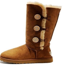 厂家直销批发秋冬热卖1873反毛皮牛皮高筒女子ugg时尚保暖雪地靴