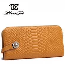 厂家促销韩版女士钱包真皮拉链包包长款女士手拿钱包批发