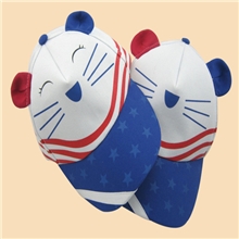 2013独家现货批发可爱猫咪耳朵亲子帽高品质全棉棒球帽