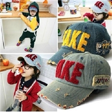 TAKE爆款儿童棒球亲子帽水洗牛仔鸭舌帽儿童帽子鸭舌帽帽子批