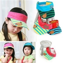 2013夏季新款帽子韩国小熊空顶儿童帽子男女儿童帽棒球遮阳帽子