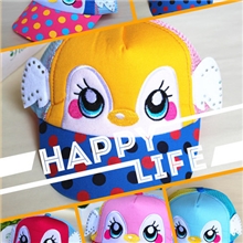 2013春夏季新款儿童帽翅膀棒球帽小精灵网帽宝宝圆点韩版小猪帽子