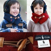 WJ010【大额批发特供】2011新款超暖木质扣围脖/儿童围脖*围巾