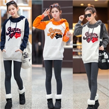 2013新款大码女装长袖刺绣套头长款卫衣女秋冬韩版加厚保暖外套