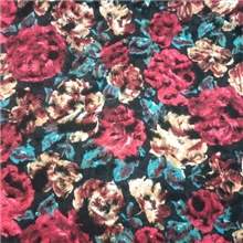 现货批发法兰呢电脑印花面料时尚秋冬装服装杭州水墨旗袍布料