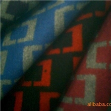 供应优质粗纺毛料格子呢毛呢面料囗字格子呢