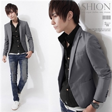 [品质保证]男装代理男士外套修身新郎休闲西服时尚休闲西装