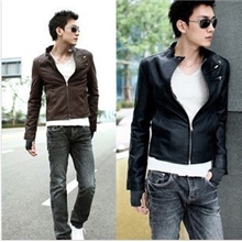 批发皮衣韩版休闲机车潮流皮衣男士皮夹克外套男皮衣PU潮代理
