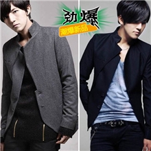 批发男式风衣冬装大衣韩版修身外套男妮子外套风衣代理代发