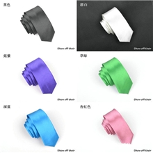 厂家直销纯色领带5CM休闲纯色单色窄领带韩版休闲窄领带