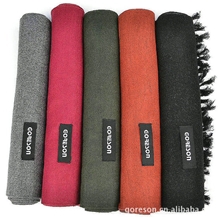 工厂批发嵊州杭州时尚围巾棉围巾秋冬男士拉绒围巾多色可选