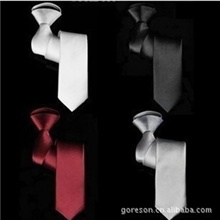 厂家批发高档男士窄领带休闲韩版职业易拉得拉链方便领带