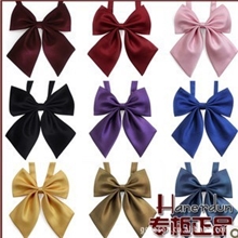 厂家批发40款纯色女士空姐正装蝴蝶结蝴蝶领结领花女蝴蝶花