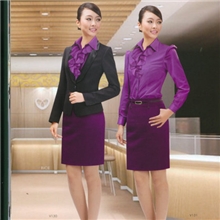 湖南女职业装，OL装，办公室制服，色泽艳丽，板型得体，量身定做