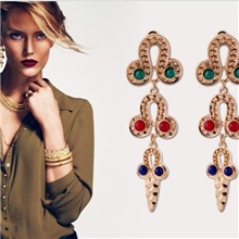 A0307异域时尚耳饰品批发新款个性吉祥蛇图腾女款耳环