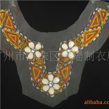 钉珠衣领，亚克力衣领，服装辅料，服饰辅料，珠片衣领