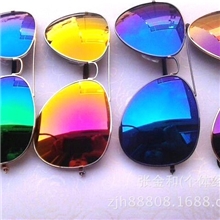 韩火火同款3025彩膜太阳镜淘宝热卖水银反光3026蛤蟆镜机车墨镜