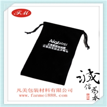 定做黑色绒布袋黑色电源袋黑色耳机袋绒布笔袋厂家直销