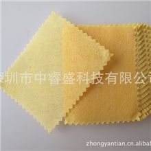 广东省大量供应超细纤维眼镜布黄色无纺布可印刷压印LOGO
