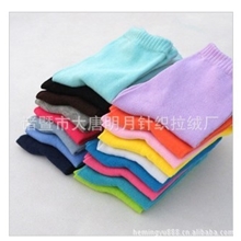 【新品】秋冬地摊女士男士纯色糖果色中长筒袜子批发厂家直销