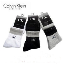 袜子厂家批发全棉男士袜子CK纯棉袜加厚拉毛男袜毛圏运动袜