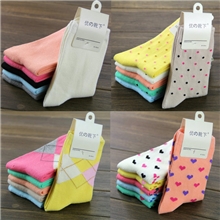 优の靴下全棉秋冬爆款女袜40色可选袜子批发0358