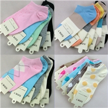 优の靴下全棉女士船袜组合袜子批发15天无理由退换货