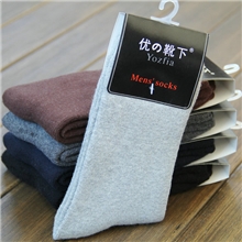 优の靴下全棉纯色款男士毛巾袜毛圈男袜子批发5色可选0396