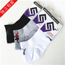 大唐厂家袜子厂直供独立包装网眼运动船袜网眼短袜短筒袜