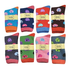 兔兔安娜爱心毛圈女袜批发外贸全棉纯棉毛巾袜大童少女拉毛袜