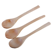 批发蜂蜜勺宝宝勺小木勺勺子咖啡勺100个起批价