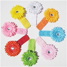 热销!多色针织料欧美儿童发带儿童发带头带diasy邹菊发带