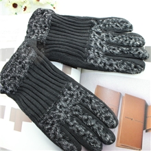 加厚保暖女士豹绒手套多色豹纹女人骑车手套分指保暖手套批发