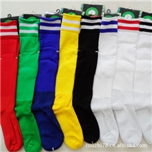 足球袜批发实拍加厚长筒过膝防滑耐磨毛巾底8色条纹足球袜批发