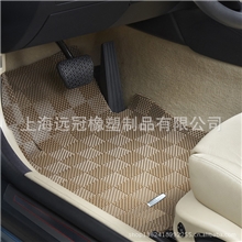 上海远冠脚垫厂家水立方自由裁剪汽车专车专用脚垫/米色/灰色/黑