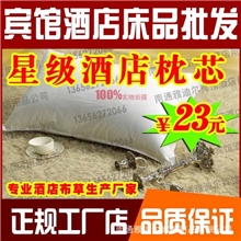 馆床上用品批发*星级酒店宾馆枕芯枕头/优质超舒适羽丝绒枕头