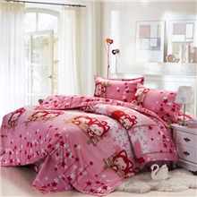 缘自淘活性芦荟棉被套单人双人被罩100%不退色被套幸福的理理