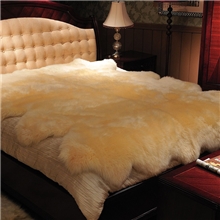 澳洲美利奴羔羊毛床垫皮毛一体地毯羊皮褥子床垫厂家批发