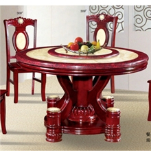 厂家直销实木餐桌大理石餐桌大圆桌餐桌实木801#款餐厅家具
