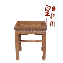 皇轩阁红木家具鸡翅木方凳实木凳红木方凳鸡翅木勾角凳矮凳
