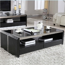 JB茶几钢化玻璃现代茶几烤漆实木办公茶几小户型客厅茶几