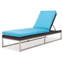 美雅鑫户外家具MYX12-066款藤制单人休闲躺床不锈钢底座藤躺床