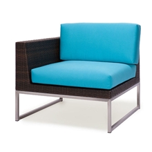 美雅鑫沙发组合MYX12-068款不锈钢藤制左扶手沙发休闲藤沙发