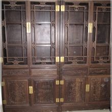 实木/古典/仿古/红木家具特价非洲鸡翅木玻璃书柜/储物柜
