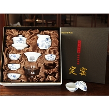 高品质新款定窑两用茶具套装批发