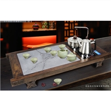高品质木质大理石自动吸水泡茶机电磁炉茶盘