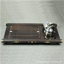 厂家直销高档四合一茶盘黑檀木茶盘功夫茶盘实木红木茶盘批发