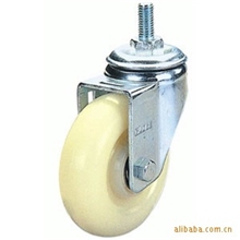 供应优质pu轮子，平底刹车脚轮，尼龙万向脚轮，保用一年